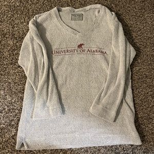The University of Alabama v-neck sweatshirt.